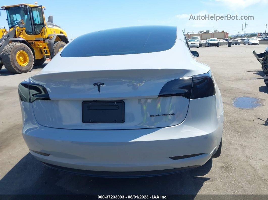 2021 Tesla Model 3 Long Range Серый vin: 5YJ3E1EB0MF004278