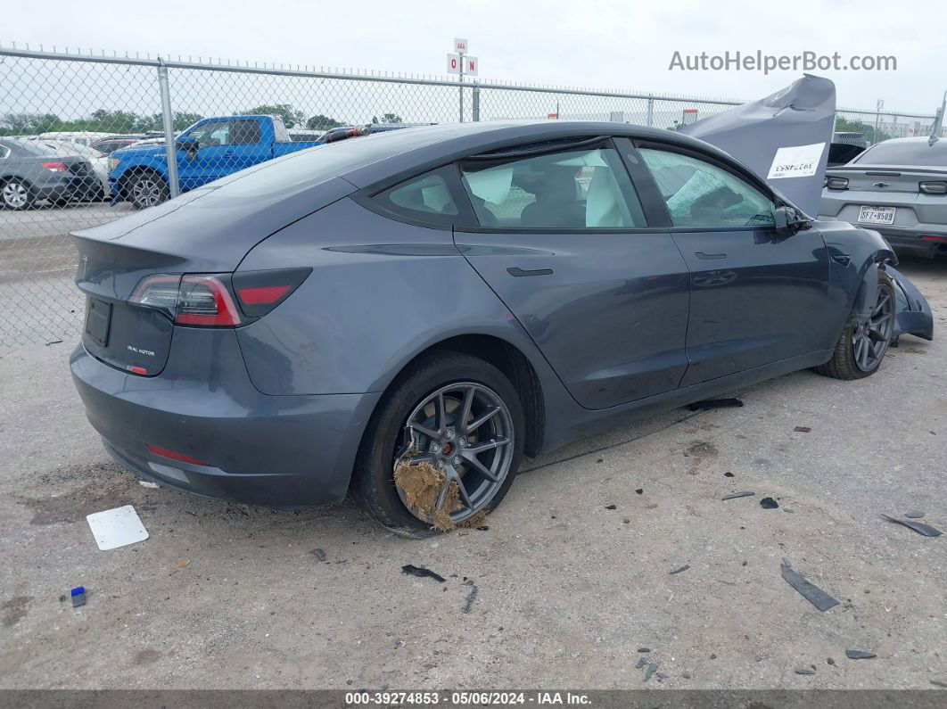 2021 Tesla Model 3 Long Range Dual Motor All-wheel Drive Серый vin: 5YJ3E1EB0MF006838