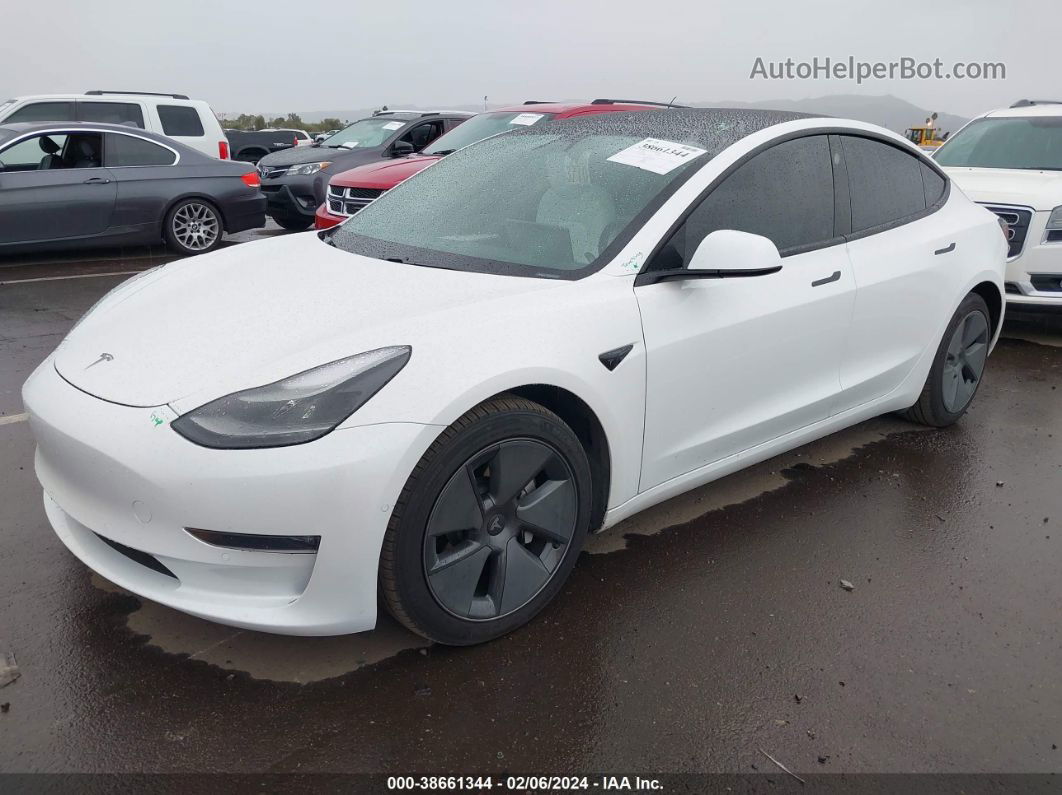 2021 Tesla Model 3 Long Range Dual Motor All-wheel Drive White vin: 5YJ3E1EB0MF010209