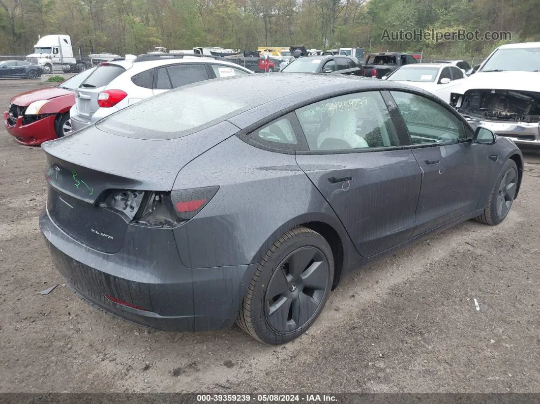 2021 Tesla Model 3 Long Range Dual Motor All-wheel Drive Gray vin: 5YJ3E1EB0MF035711