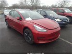 2021 Tesla Model 3 Long Range Red vin: 5YJ3E1EB0MF849633