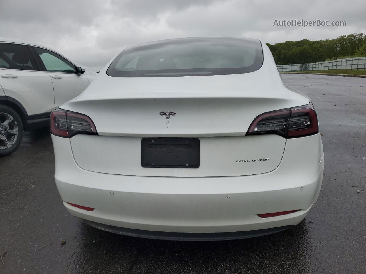 2021 Tesla Model 3  White vin: 5YJ3E1EB0MF858266