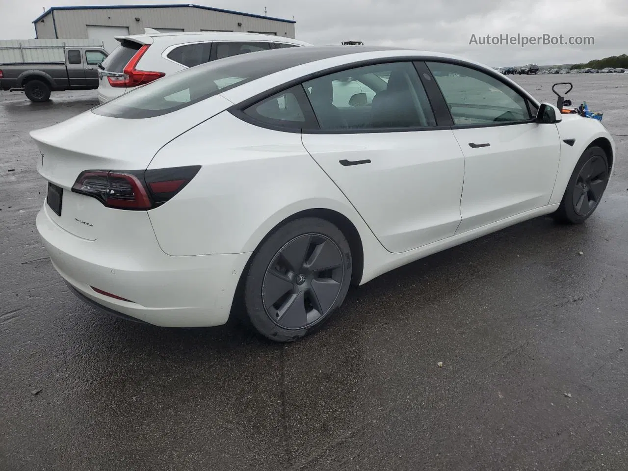 2021 Tesla Model 3  White vin: 5YJ3E1EB0MF858266