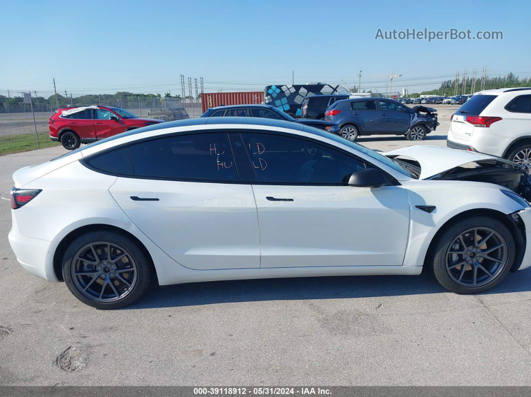 2021 Tesla Model 3 Long Range Dual Motor All-wheel Drive White vin: 5YJ3E1EB0MF869767