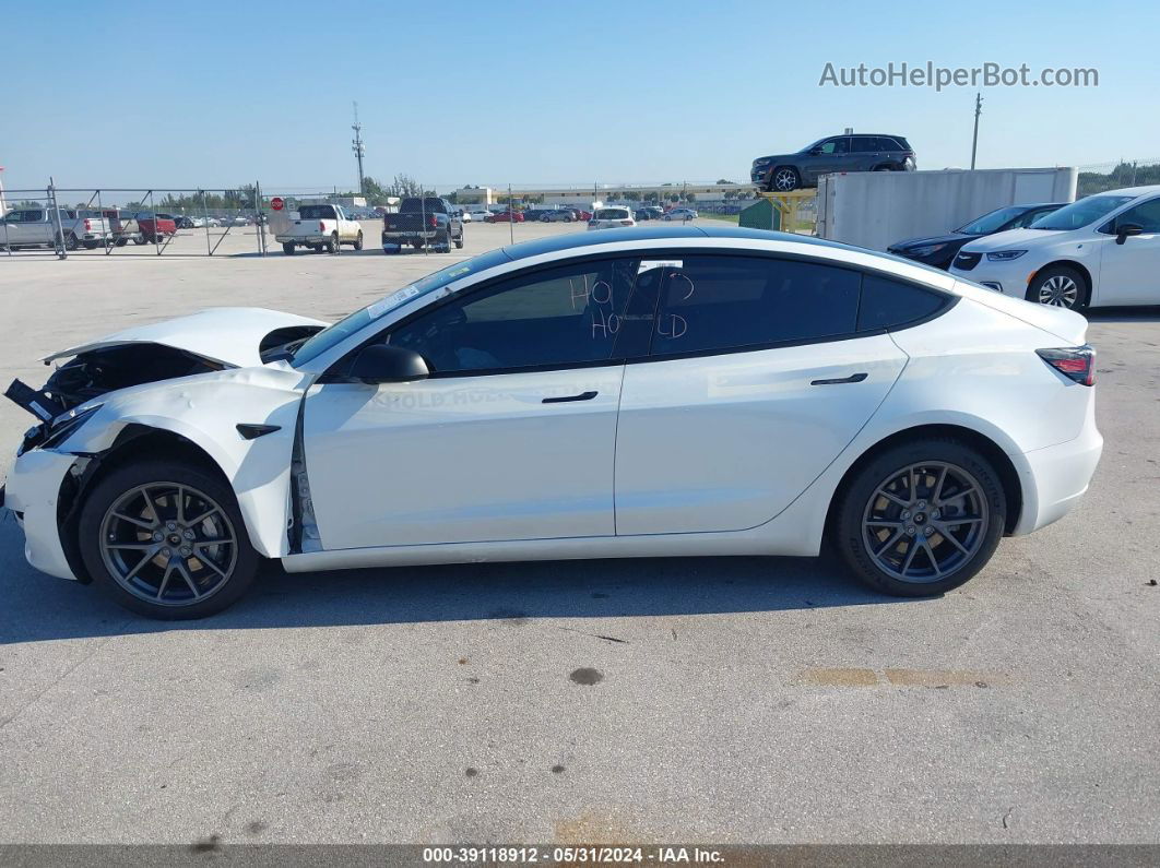 2021 Tesla Model 3 Long Range Dual Motor All-wheel Drive White vin: 5YJ3E1EB0MF869767