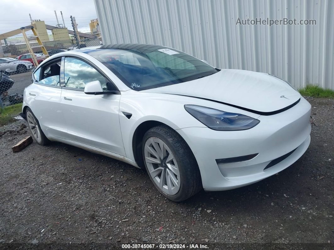 2021 Tesla Model 3 Long Range Dual Motor All-wheel Drive Белый vin: 5YJ3E1EB0MF998821
