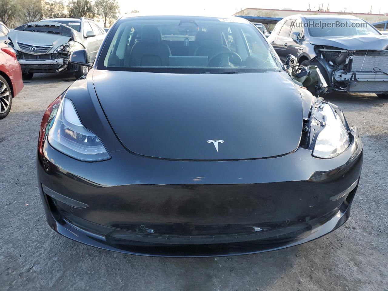 2022 Tesla Model 3  Black vin: 5YJ3E1EB0NF137835