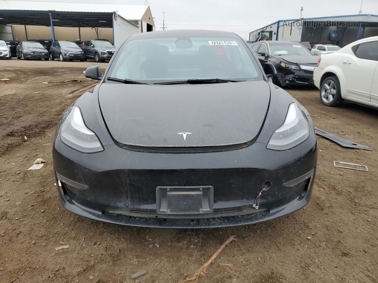 2022 Tesla Model 3  Black vin: 5YJ3E1EB0NF188560