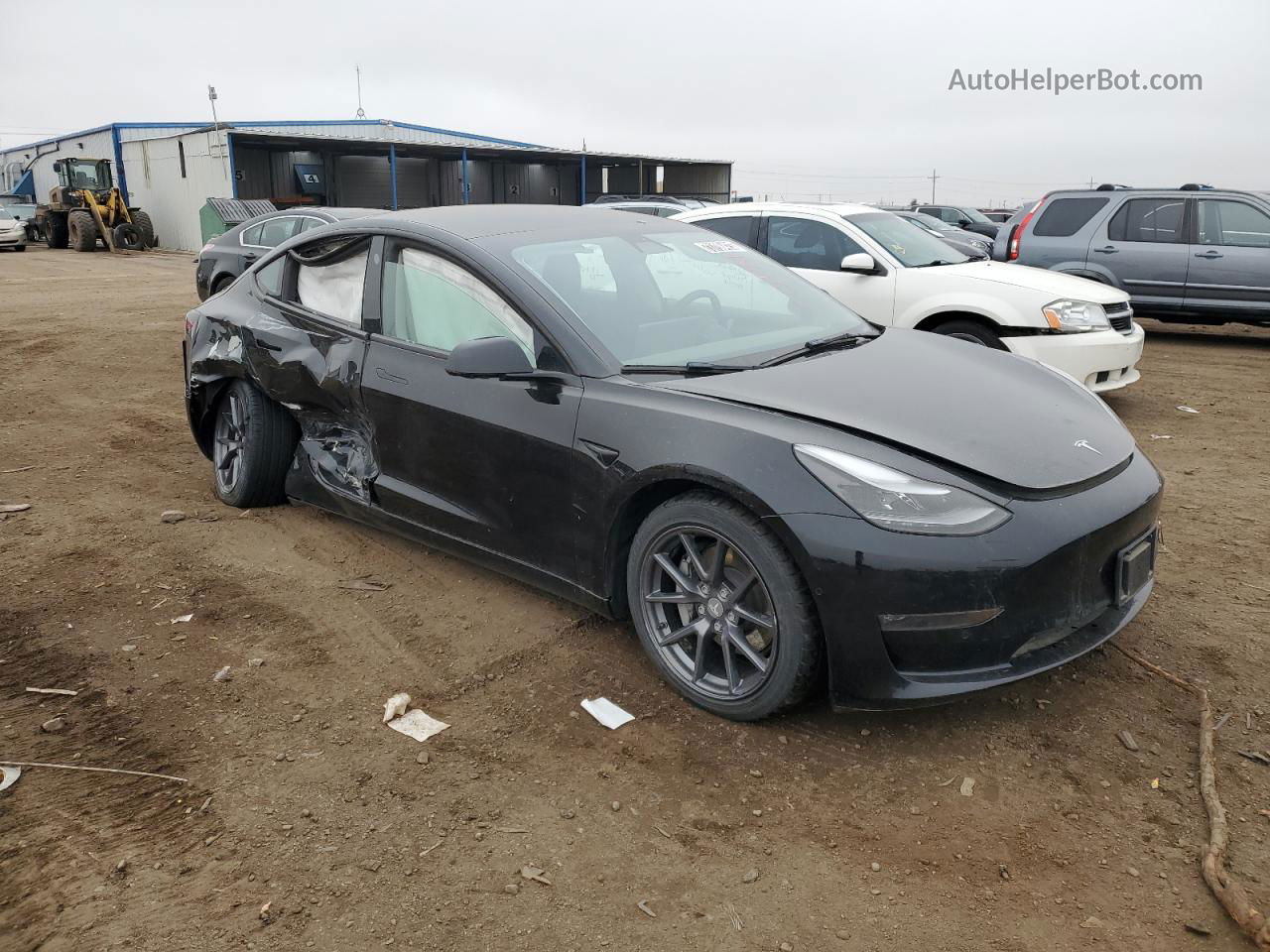 2022 Tesla Model 3  Black vin: 5YJ3E1EB0NF188560