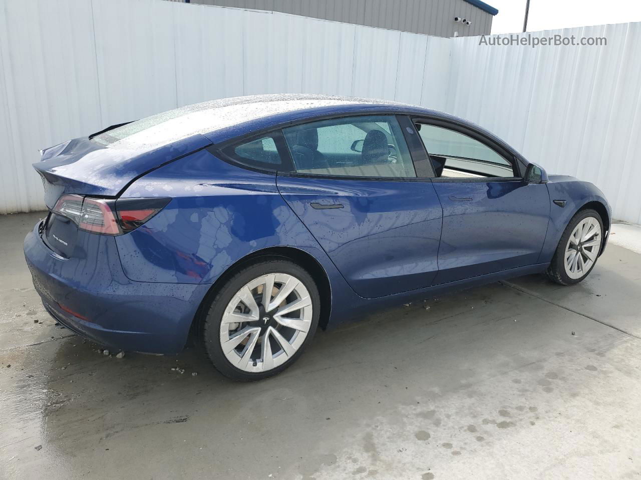 2022 Tesla Model 3  Blue vin: 5YJ3E1EB0NF189224