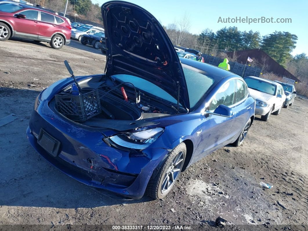 2018 Tesla Model 3 Long Range/performance Синий vin: 5YJ3E1EB1JF064386
