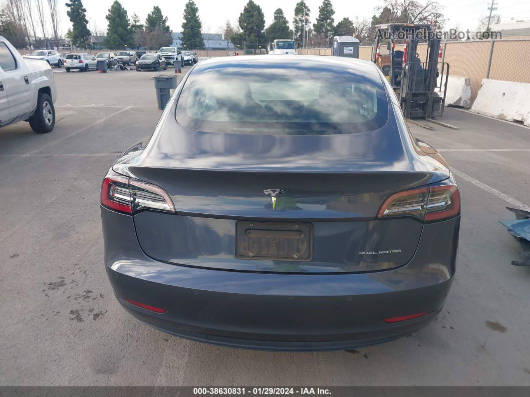 2018 Tesla Model 3 Long Range/performance Gray vin: 5YJ3E1EB1JF093063