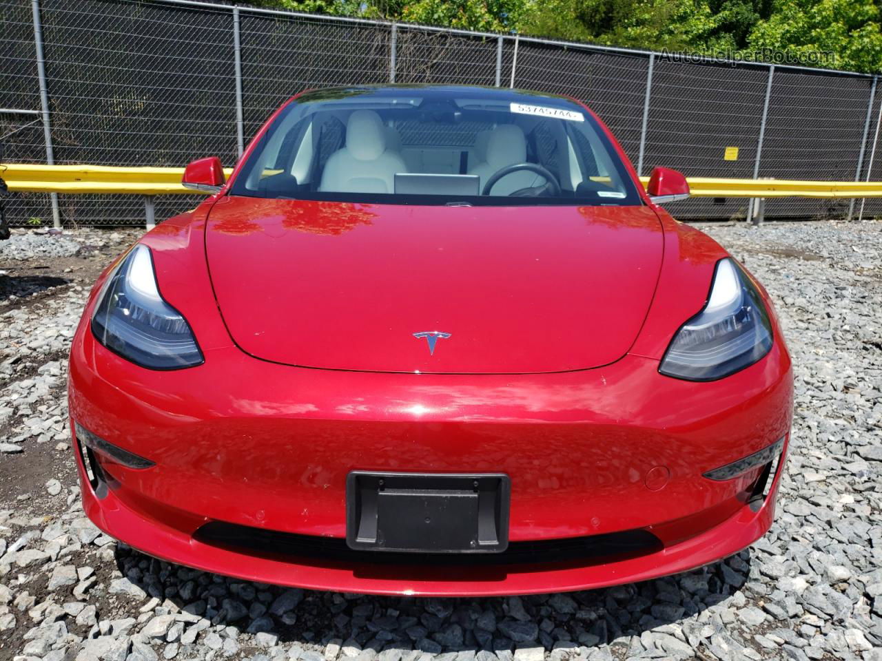 2018 Tesla Model 3  Красный vin: 5YJ3E1EB1JF096352