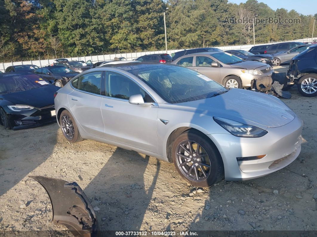 2018 Tesla Model 3 Long Range Silver vin: 5YJ3E1EB1JF112839