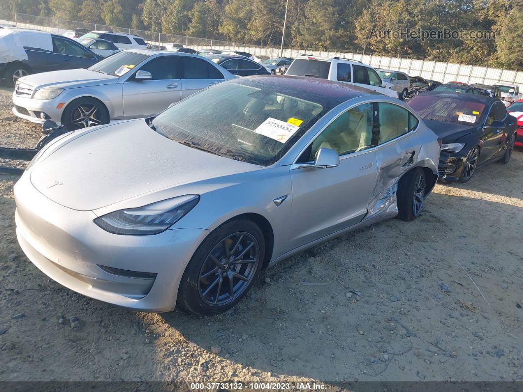 2018 Tesla Model 3 Long Range Silver vin: 5YJ3E1EB1JF112839