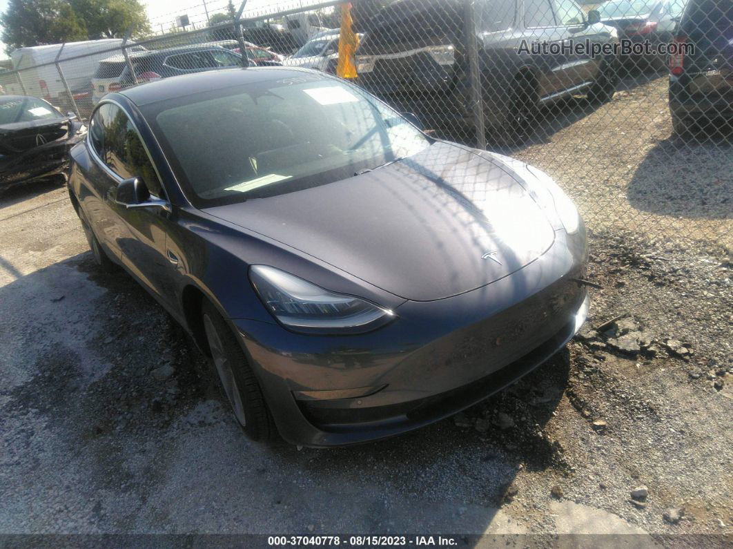 2018 Tesla Model 3 Long Range Gray vin: 5YJ3E1EB1JF121282