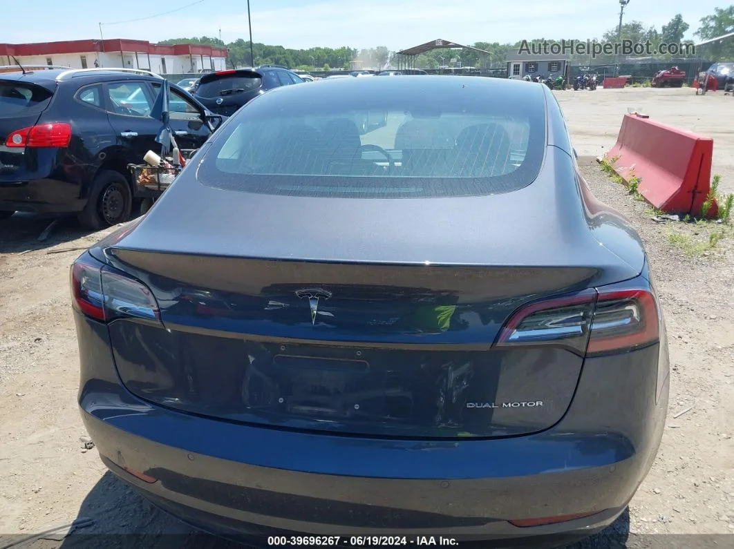 2018 Tesla Model 3 Long Range/performance Gray vin: 5YJ3E1EB1JF128393
