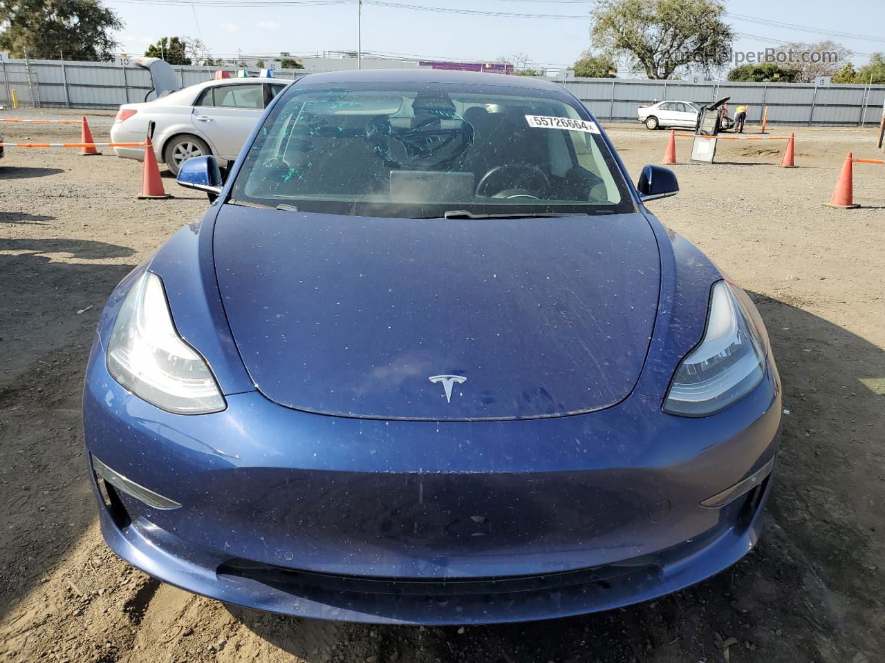 2018 Tesla Model 3  Blue vin: 5YJ3E1EB1JF130810