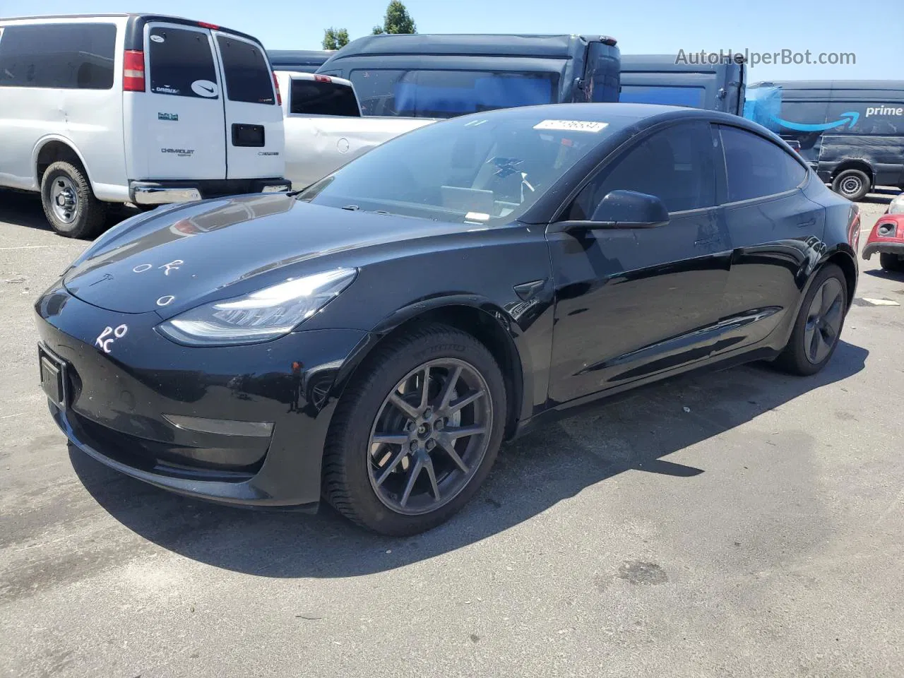 2018 Tesla Model 3  Black vin: 5YJ3E1EB1JF144464