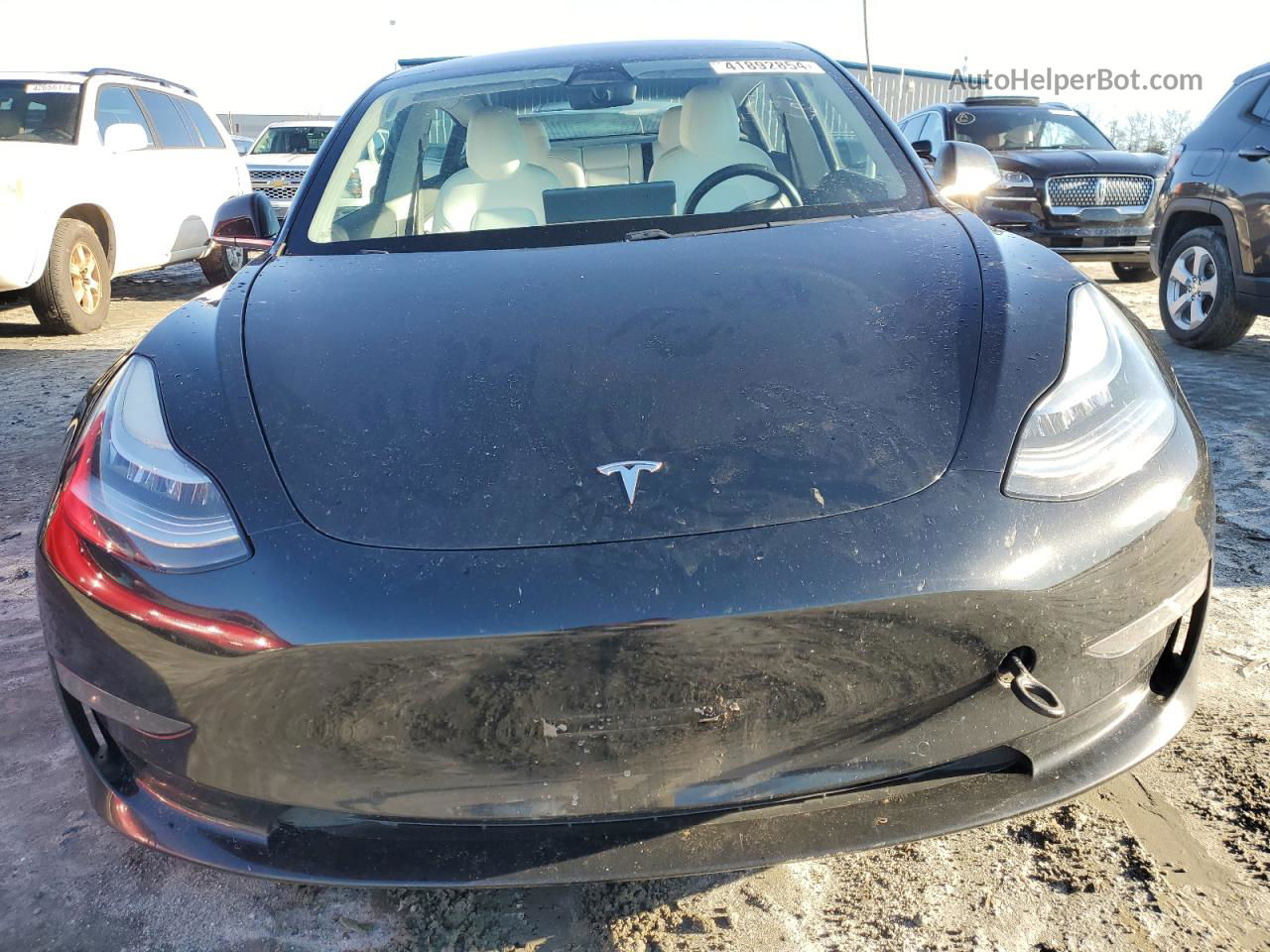 2018 Tesla Model 3  Черный vin: 5YJ3E1EB1JF171020