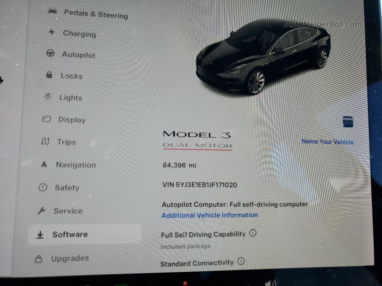 2018 Tesla Model 3  Black vin: 5YJ3E1EB1JF171020