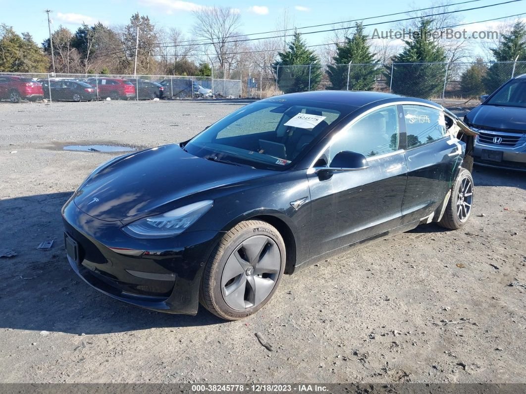 2018 Tesla Model 3 Long Range/performance Black vin: 5YJ3E1EB1JF185354