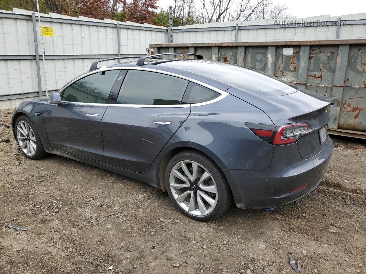 2019 Tesla Model 3  Серый vin: 5YJ3E1EB1KF205748