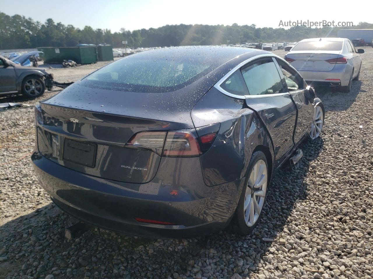 2019 Tesla Model 3  Серый vin: 5YJ3E1EB1KF389265