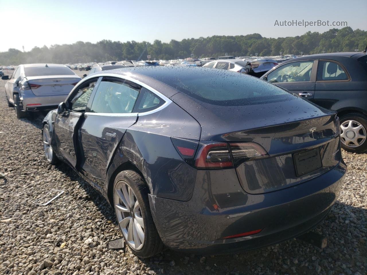 2019 Tesla Model 3  Gray vin: 5YJ3E1EB1KF389265