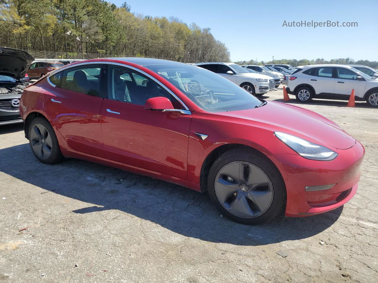 2019 Tesla Model 3  Красный vin: 5YJ3E1EB1KF408204