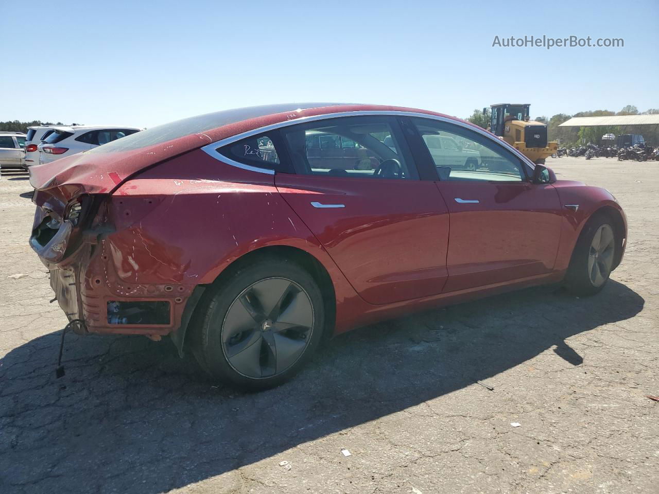 2019 Tesla Model 3  Red vin: 5YJ3E1EB1KF408204
