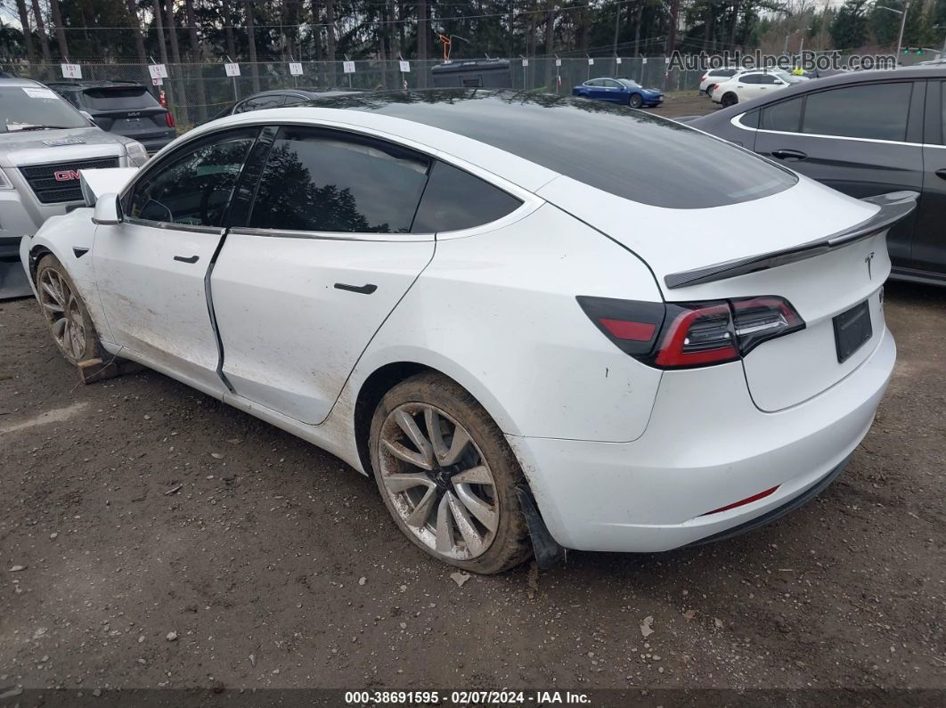 2019 Tesla Model 3 Long Range/performance White vin: 5YJ3E1EB1KF421891