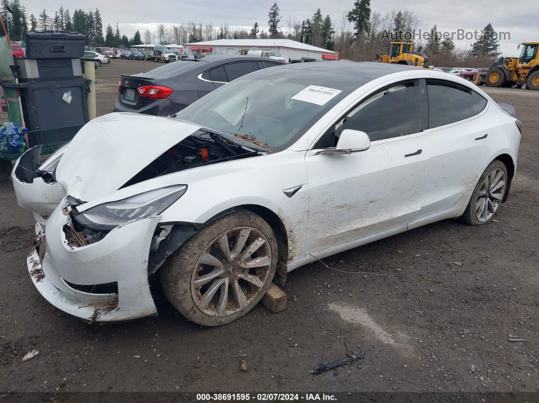 2019 Tesla Model 3 Long Range/performance White vin: 5YJ3E1EB1KF421891