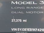 2019 Tesla Model 3 Long Range/performance White vin: 5YJ3E1EB1KF421891