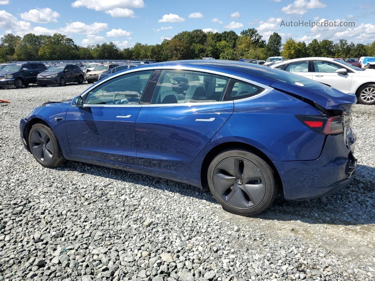2019 Tesla Model 3  Blue vin: 5YJ3E1EB1KF434186