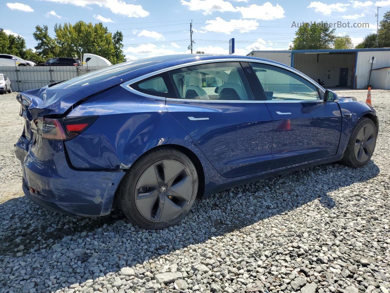 2019 Tesla Model 3  Синий vin: 5YJ3E1EB1KF434186