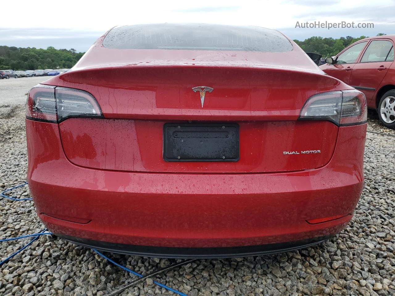 2019 Tesla Model 3  Red vin: 5YJ3E1EB1KF451005