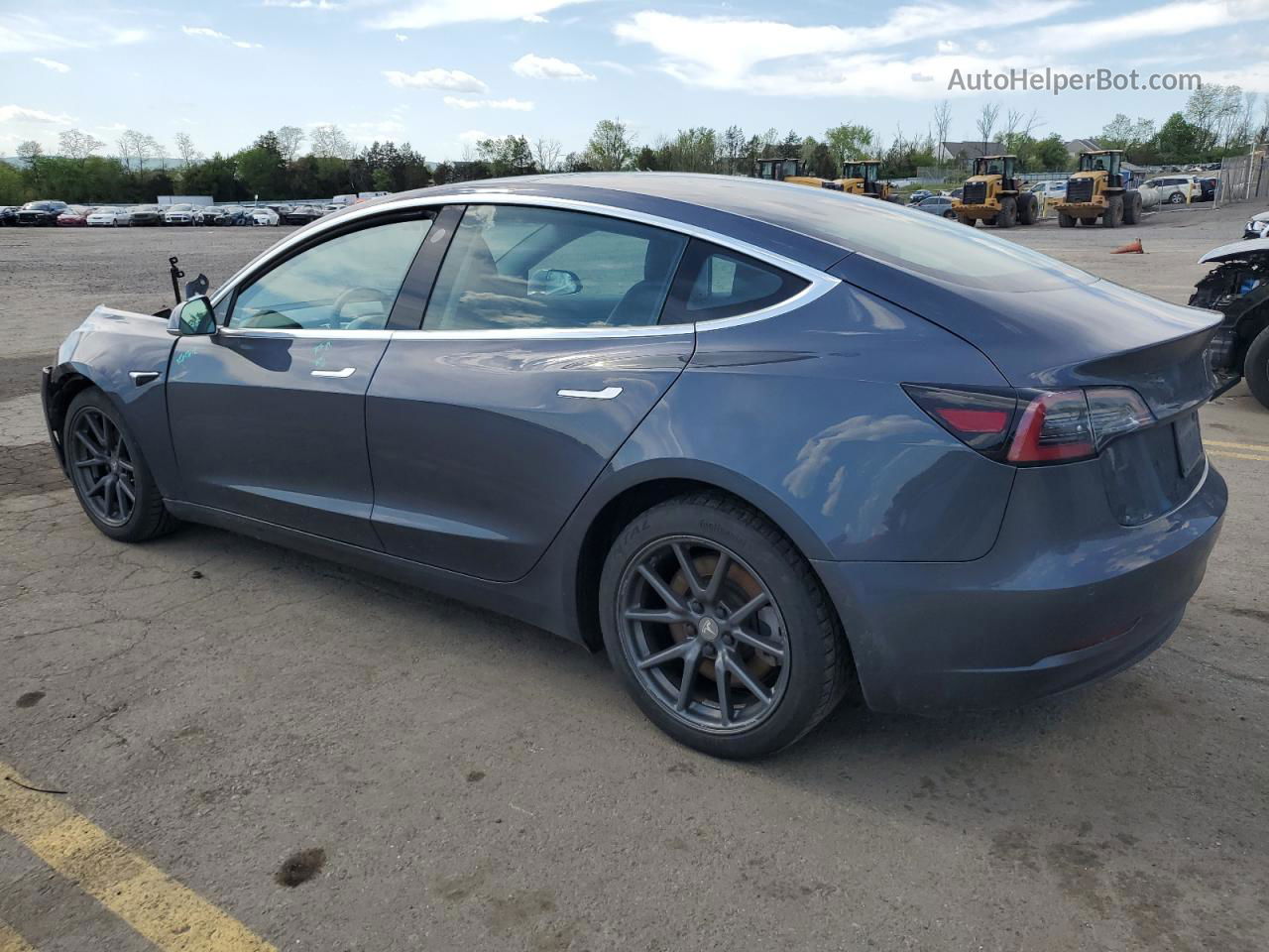 2019 Tesla Model 3  Gray vin: 5YJ3E1EB1KF452137