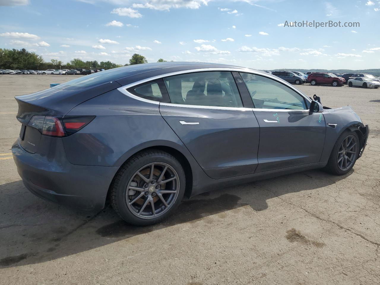 2019 Tesla Model 3  Gray vin: 5YJ3E1EB1KF452137