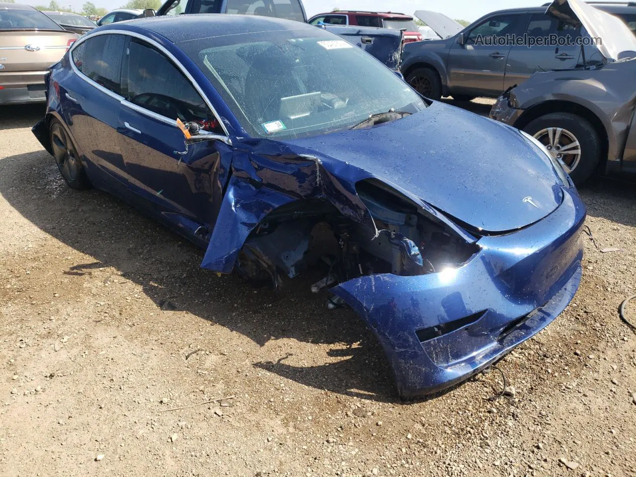 2019 Tesla Model 3  Blue vin: 5YJ3E1EB1KF465065