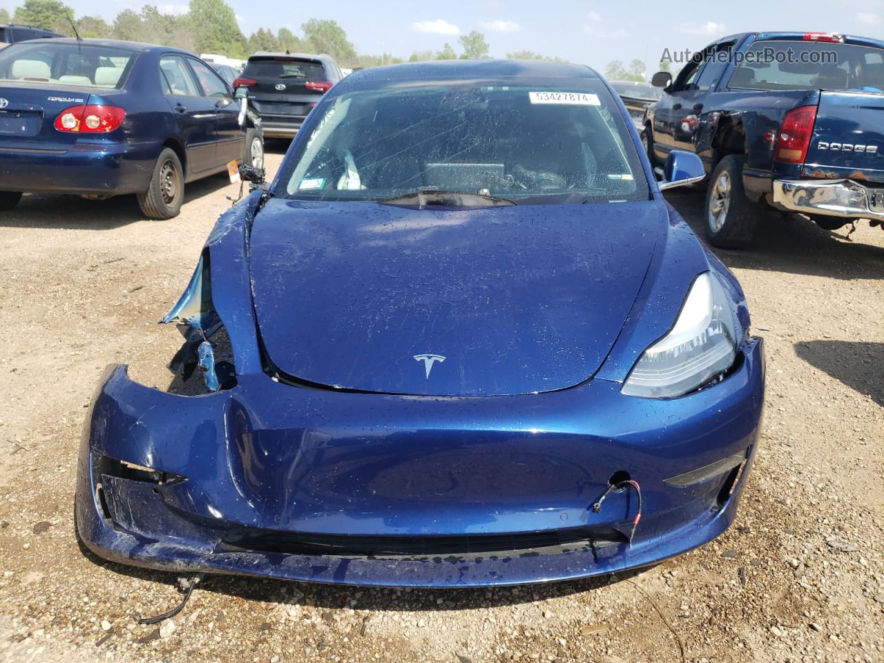 2019 Tesla Model 3  Blue vin: 5YJ3E1EB1KF465065