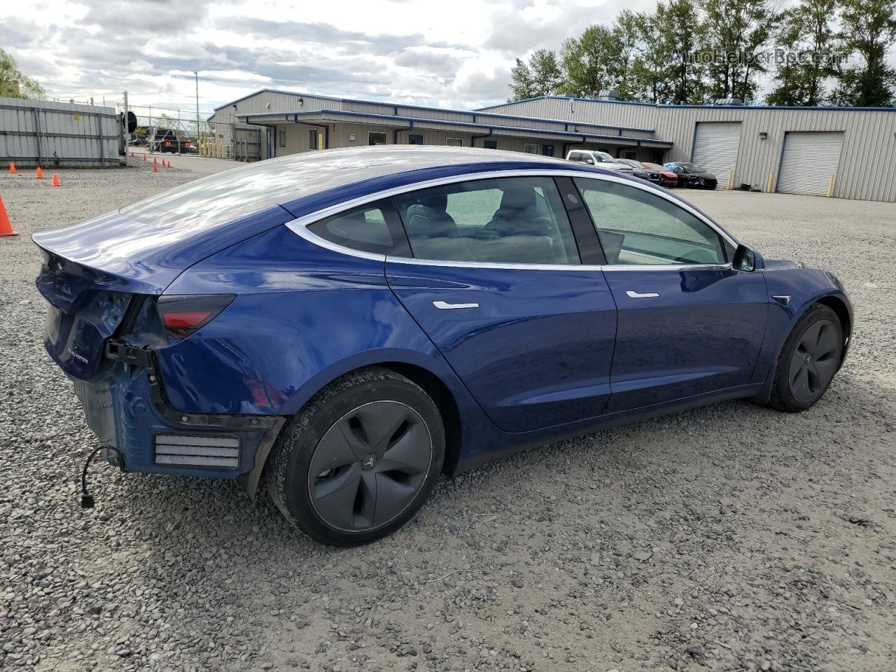 2019 Tesla Model 3  Blue vin: 5YJ3E1EB1KF497210