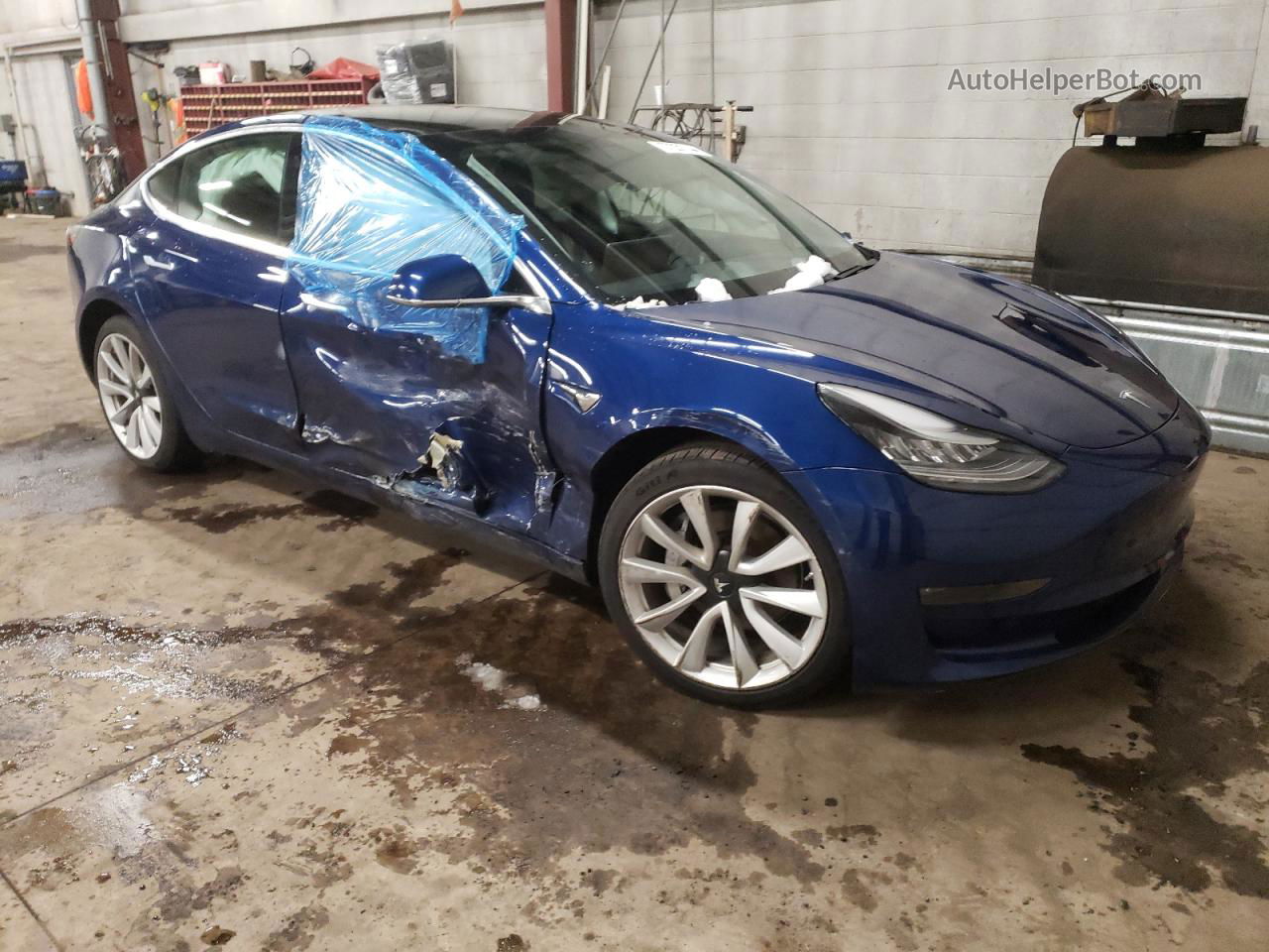 2020 Tesla Model 3  Синий vin: 5YJ3E1EB1LF589001