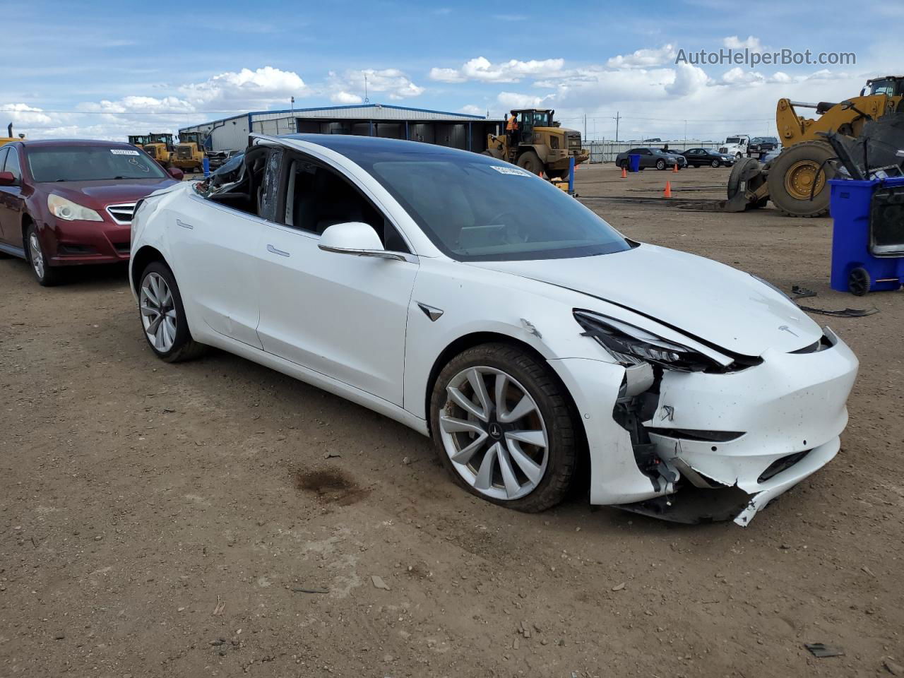 2020 Tesla Model 3  Белый vin: 5YJ3E1EB1LF589080