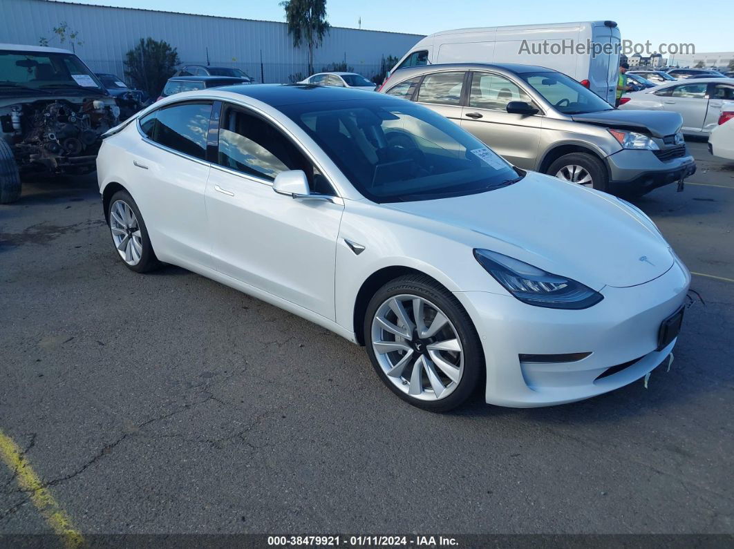 2020 Tesla Model 3 Long Range Dual Motor All-wheel Drive White vin: 5YJ3E1EB1LF621736