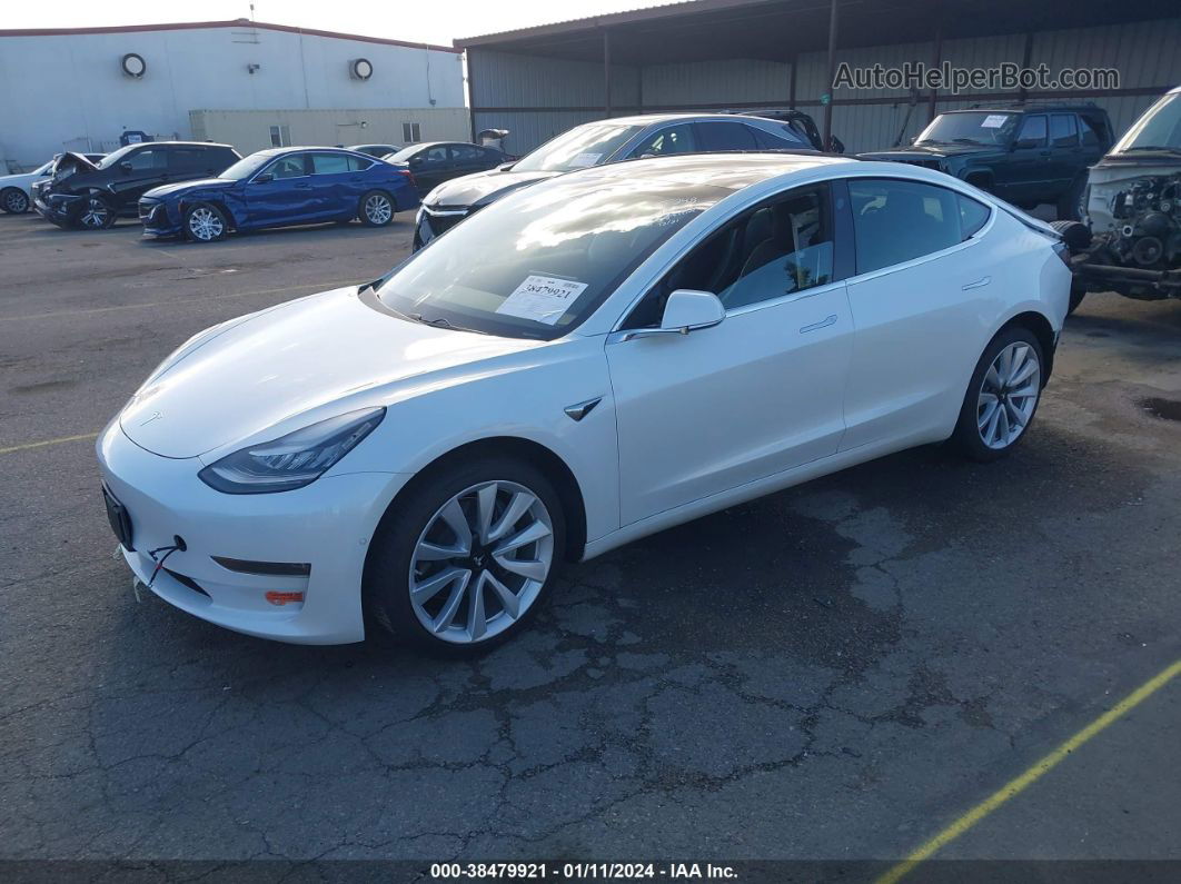 2020 Tesla Model 3 Long Range Dual Motor All-wheel Drive White vin: 5YJ3E1EB1LF621736