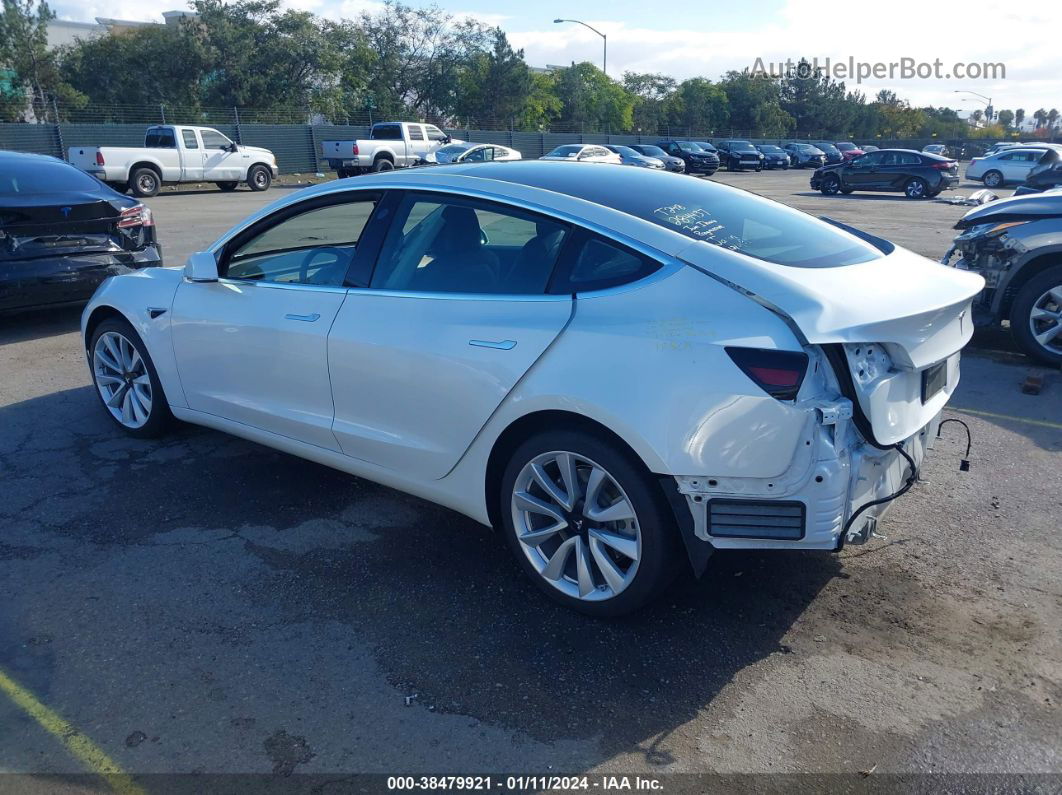 2020 Tesla Model 3 Long Range Dual Motor All-wheel Drive White vin: 5YJ3E1EB1LF621736