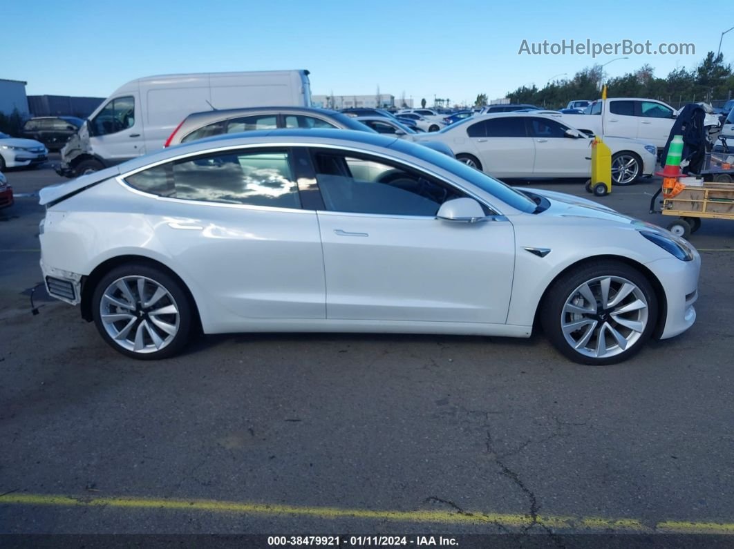 2020 Tesla Model 3 Long Range Dual Motor All-wheel Drive White vin: 5YJ3E1EB1LF621736