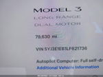 2020 Tesla Model 3 Long Range Dual Motor All-wheel Drive White vin: 5YJ3E1EB1LF621736