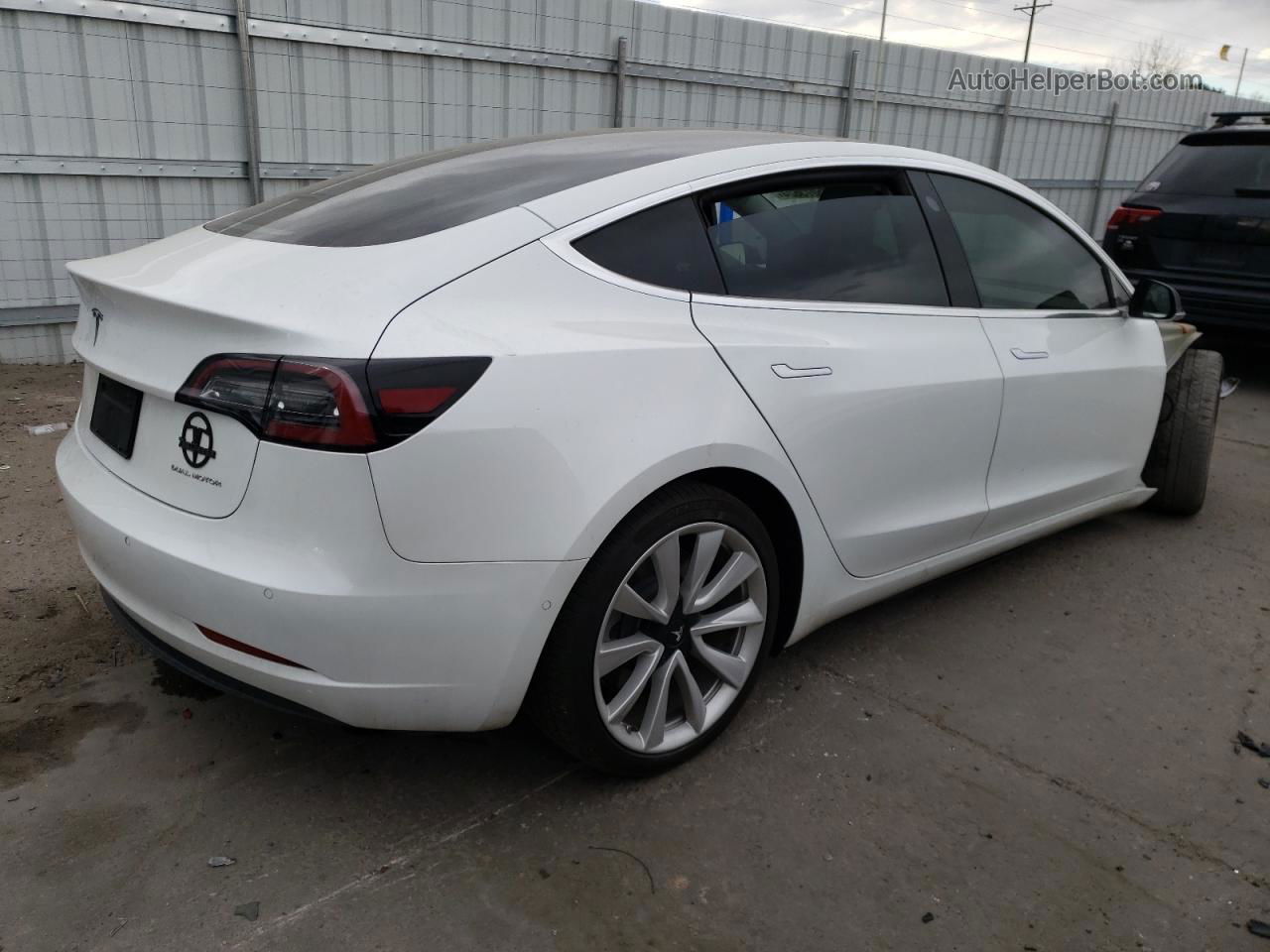 2020 Tesla Model 3  White vin: 5YJ3E1EB1LF622725